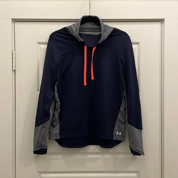 Women’s Under Armour sweatshirt size medium‎ navy/gray - Picture 1 of 10